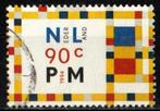 Nederland nr. 1597 Mondriaanzegels 1994 gestempeld, Postzegels en Munten, Postzegels | Nederland, Na 1940, Ophalen of Verzenden