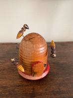 Houten spaarpot, Antiek en Kunst, Ophalen of Verzenden