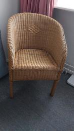 Twee rieten stoelen, Huis en Inrichting, Stoelen, Ophalen, Gebruikt, Bruin, Twee