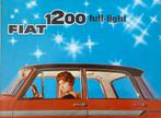 Folder FIAT 1200 full- light 1958 + Prijslijst, Ophalen of Verzenden, Nieuw, Overige merken