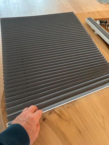 2x Plissé Gordijn Zuignap - Donkergrijs - 55x105cm beschikbaar voor biedingen