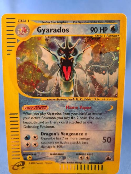 Gyarados H10/144 - Skyridge, Hobby en Vrije tijd, Verzamelkaartspellen | Pokémon, Gebruikt, Losse kaart, Verzenden