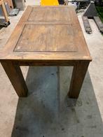 Mooie en sterke houten eettafel te koop, 200 cm of meer, Zo goed als nieuw, Rechthoekig, 50 tot 100 cm