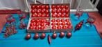 Rood kerstballen en piek., Ophalen of Verzenden, Zo goed als nieuw
