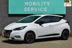 Nissan Micra 1.0 IG-T N-Design AC Cruise CarPlay LED 1ste ei, Stof, Gebruikt, Wit, Handgeschakeld