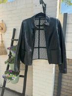 Zwart leather look jasje Tory burch, Kleding | Dames, Tory burch, Zo goed als nieuw, Maat 36 (S), Zwart