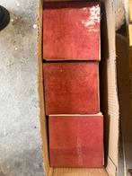 Handvorm tegel bordeaux rood 13x13 cm, Zo goed als nieuw, Minder dan 5 m², Wandtegels, Keramiek