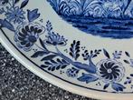 Delftsblauw wandbord diameter 21,5 cm gemarkeerd., Ophalen of Verzenden