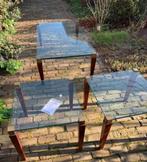 Salontafel Peter Cyghczy T56/2-S-V Messing Kersen, Ophalen, Gebruikt, 100 tot 150 cm, Klassiek Stijlvol Modern Mid-Century