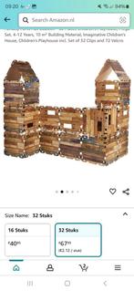 Fantasie Fort Bouwset - 32 stuks, Kinderen en Baby's, Speelgoed | Buiten | Speelhuisjes, Ophalen, Gebruikt, Overige materialen