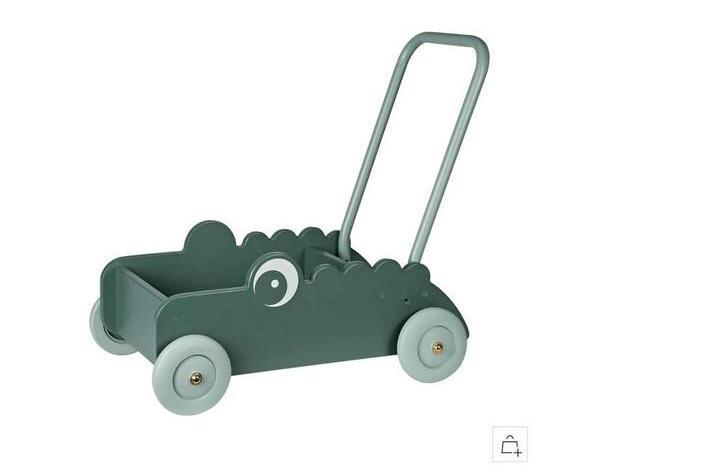 Done by Deer loopwagen croco, Kinderen en Baby's, Speelgoed | Houten speelgoed, Zo goed als nieuw, Duw- of Trekspeelgoed, Ophalen of Verzenden