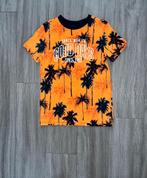 WE oranje zwart shirt 134/140, Jongen, WE, Zo goed als nieuw, Shirt of Longsleeve