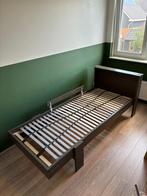 Compleet bed: Lattenbodem ikea, matras en ombouw., Huis en Inrichting, Slaapkamer | Bedden, Ophalen, Gebruikt, Eenpersoons, Bruin