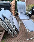 2 redwood outdoor kampeerstoelen/tuinstoelen + 1 voetensteun, Ophalen of Verzenden, Gebruikt, Campingstoel