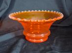 Empoli rigsree edge oranje glazen schaal, Antiek en Kunst, Antiek | Vazen, Ophalen of Verzenden
