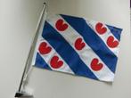 Vlagstok 50cm, met houder en nederlandse of friese vlag, Ophalen, Nieuw