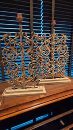 Landelijke schemerlampen met gietijzeren frame, Ophalen, Zo goed als nieuw