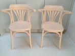 Twee roze caféstoelen, Gebruikt, Twee, Ophalen of Verzenden, Hout
