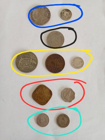 Malaya munten - 1948 en 1950 beschikbaar voor biedingen