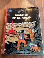 kuifje en Mannen op de maan met LINNEN band Casterman 1954, Eén stripboek, Ophalen, Zo goed als nieuw, Hergé ,Casterman