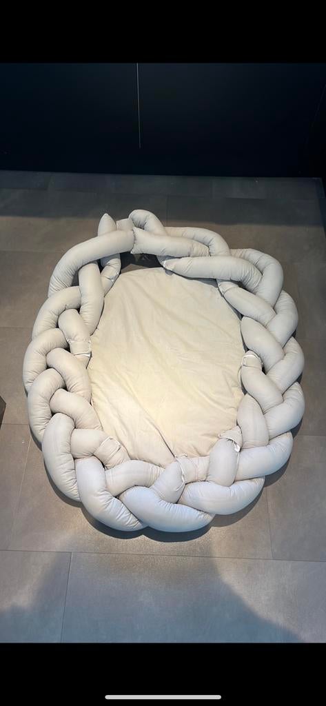 MamaLoes gevlochten babynest – lichtgrijs, ., Ophalen of Verzenden, Zo goed als nieuw, .