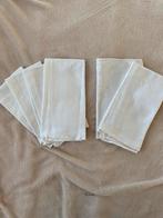 Witte servetten 6 stuks 45x45 cm, Overige typen, Gebruikt, Ophalen of Verzenden, Wit
