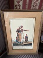 Oude lijst met Ets Marken, Antiek en Kunst, Kunst | Etsen en Gravures, Ophalen of Verzenden