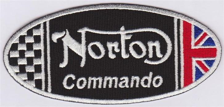 Norton Commando stoffen opstrijk patch embleem #6, Motoren, Accessoires | Overige, Nieuw, Ophalen of Verzenden