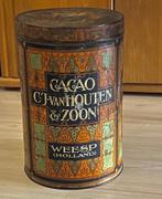 Blik cacao Van Houten, Verzamelen, Blikken, Ophalen of Verzenden, Gebruikt, Overige, Overige merken