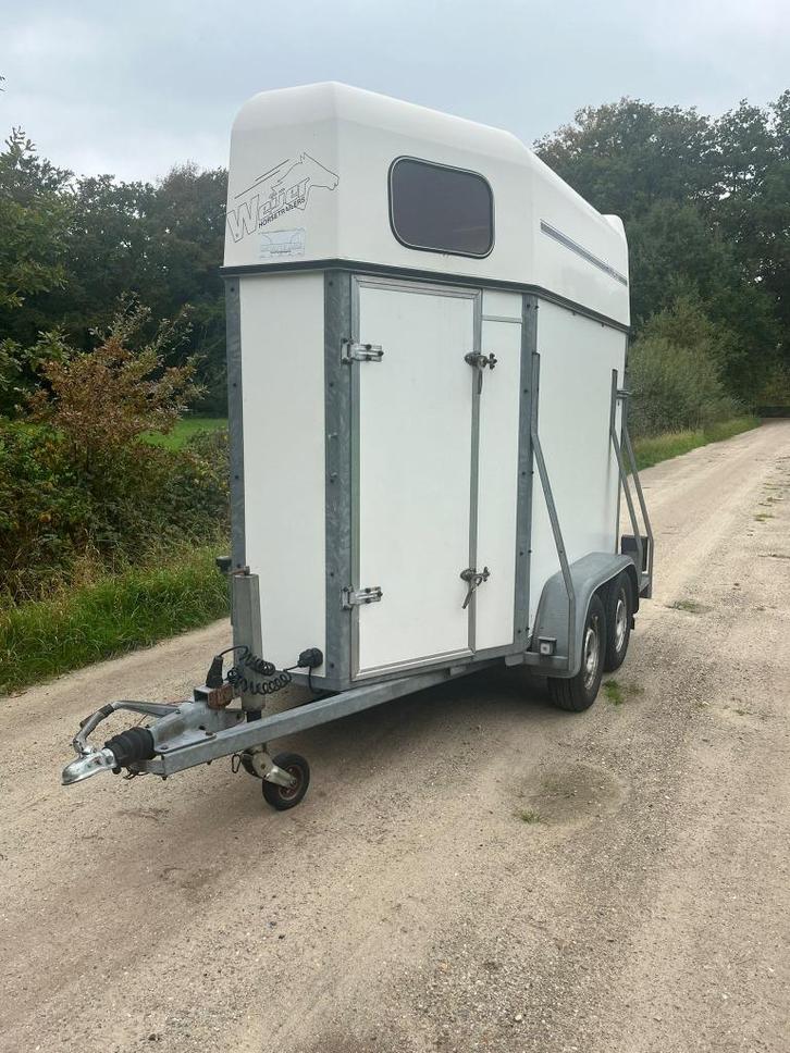 Paardentrailer 1.5, Dieren en Toebehoren, Paarden en Pony's | Trailers en Aanhangwagens, Gebruikt, 1½-paards trailer, Hout, Ophalen