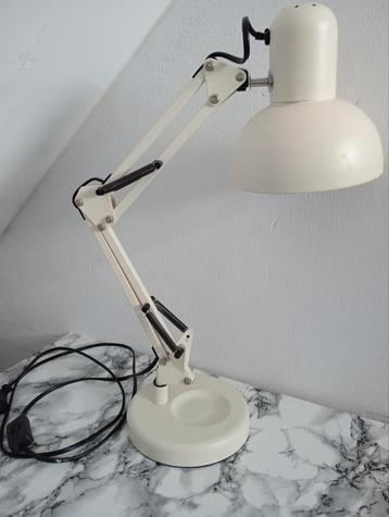 Bureaulamp / tafellamp industrieel wit beschikbaar voor biedingen