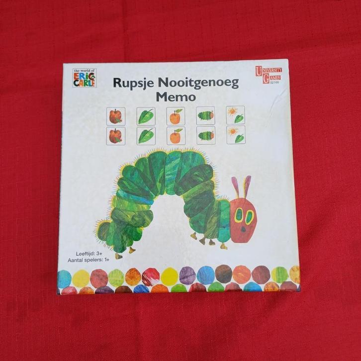 Memory Rupsje Nooitgenoeg, Hobby en Vrije tijd, Gezelschapsspellen | Bordspellen, Gebruikt, Een of twee spelers, Drie of vier spelers