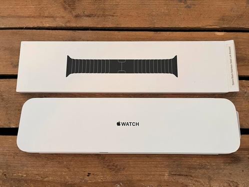 Apple watch 42 mm Stainless Steel bracelet, Sieraden, Tassen en Uiterlijk, Smartwatches, Zo goed als nieuw, Zwart, Ophalen of Verzenden