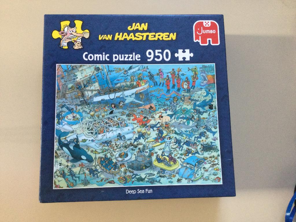 Van Haasteren puzzel - pret onder water, Hobby en Vrije tijd, Denksport en Puzzels, Ophalen, 500 t/m 1500 stukjes, Zo goed als nieuw