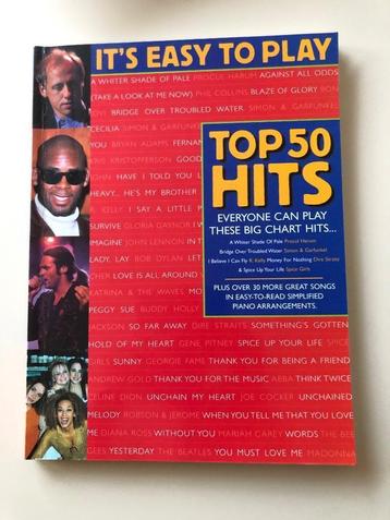 Pianoboek: it’s easy to play top 50 hits beschikbaar voor biedingen