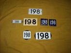 oud emaille huisnummer 198 ook 199 200 201 202 203 204 205 8, Antiek en Kunst, Ophalen of Verzenden