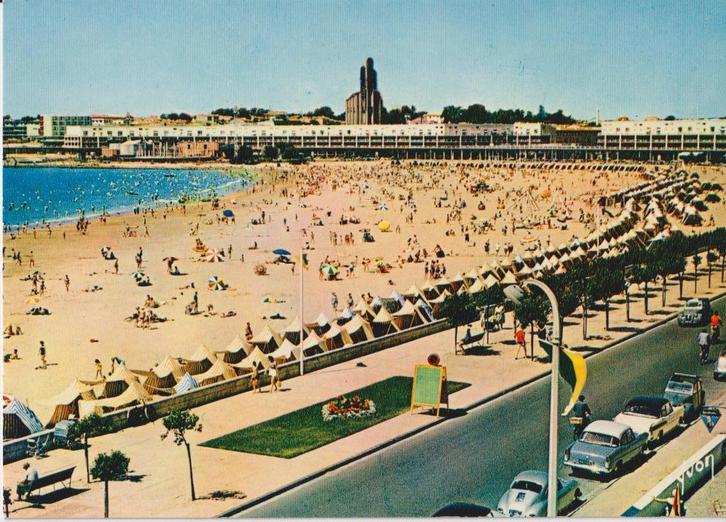 Frankrijk, Royan met auto's oa Porsche 356, Simca Versailles, Verzamelen, Ansichtkaarten | Buitenland, Gelopen, Frankrijk, Ophalen of Verzenden