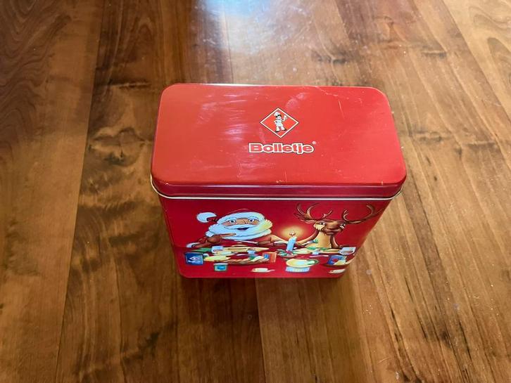 Vintage blik Bolletje Kerst, Verzamelen, Blikken, Gebruikt, Overige, Bolletje, Ophalen of Verzenden