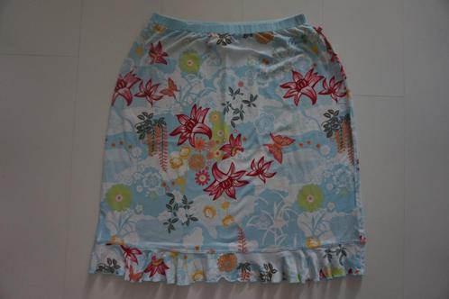 Protest rok blauw roze bloemen motief maat L / XL, Kleding | Dames, Rokken, Zo goed als nieuw, Maat 42/44 (L), Blauw, Boven de knie