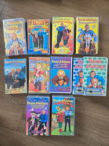 Bassie en Adriaan diverse VHS videobanden beschikbaar voor biedingen