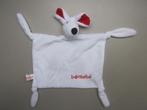Bonbébé wit zacht pluche knuffeldoek met 4 knoopjes en muis, Kinderen en Baby's, Speelgoed | Knuffels en Pluche, Ophalen of Verzenden