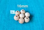 Beukenhouten kralen 16mm - per 6 stuks, Verzenden, Nieuw, Kraal