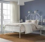 Ikea Leirvik wit stalen frame, Huis en Inrichting, Slaapkamer | Bedden, Ophalen, Wit, Tweepersoons, 140 cm