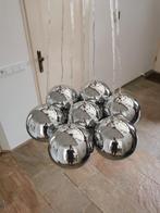 Mooie hanglamp, 7 (individueel verstelbare) chromen bollen, Ophalen of Verzenden, Zo goed als nieuw, Metaal, 75 cm of meer