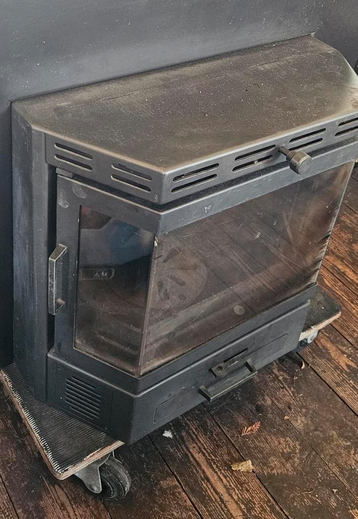 Inzet Houtkachel / Haard, Huis en Inrichting, Kachels, Gebruikt, Inbouw, Houtkachel, Hout, Ophalen