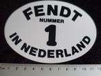 sticker fendt nummer 1 in nederland number one één traktoren, Verzamelen, Verzenden, Zo goed als nieuw, Auto of Motor