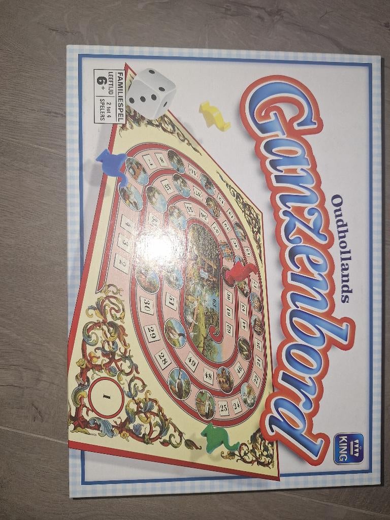 Spel ganzenbord, Een of twee spelers, Ophalen of Verzenden, Zo goed als nieuw, King