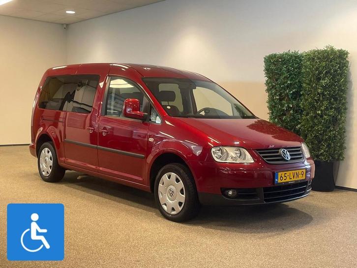 Volkswagen Caddy Maxi Rolstoelauto 5+1 Rolstoel geschikt, Auto's, Volkswagen, Bedrijf, Te koop, Caddy Maxi, Aangepast voor mindervaliden