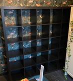 Kallax 5x5 ikea 25vakkenkast zwart bruin roomdevider expedit, Ophalen, Met plank(en), Gebruikt, 150 tot 200 cm