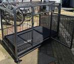 Sterke honden bench&kussen binnenmt 90cm-60cm-60, Ophalen of Verzenden, Zo goed als nieuw
